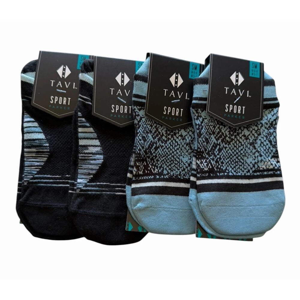 TAVI Sport Sock Bundle 4 Pair Small Parker Breezy Racer Ultra Lite Arch Support